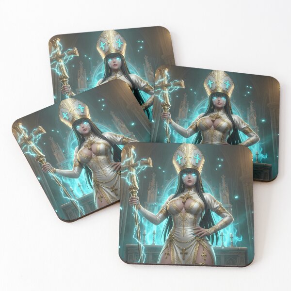 Item preview, White Priestess of the Blue Light designed and sold by GalleryBrisArt.