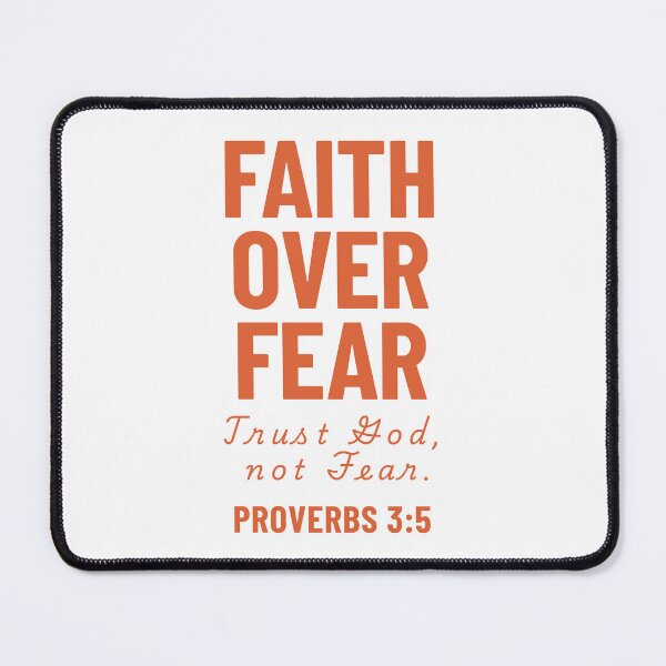 Item preview, Faith Over Fear | Christian Inspirational Typography | Trust God Not Fear Design designed and sold by For His  Glory.