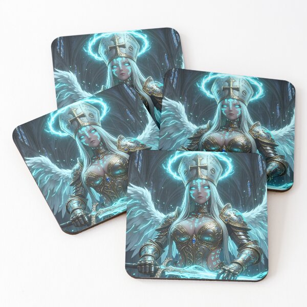 Item preview, White Priestess of the Blue Light designed and sold by GalleryBrisArt.