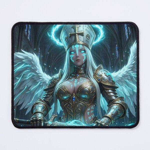 Item preview, White Priestess of the Blue Light designed and sold by GalleryBrisArt.