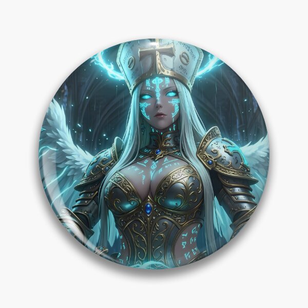 Item preview, White Priestess of the Blue Light designed and sold by GalleryBrisArt.