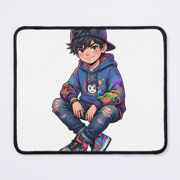 Item preview, Cute Streetwear Boy Attitude – Anime Cartoon Urban Kid 8K PNG Stylish Hoodie Art designed and sold by krishna-artdesigns.