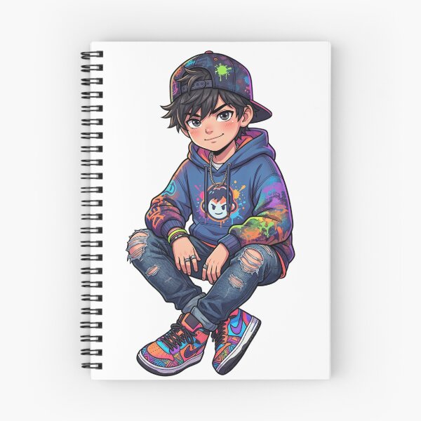 Item preview, Cute Streetwear Boy Attitude – Anime Cartoon Urban Kid 8K PNG Stylish Hoodie Art designed and sold by krishna-artdesigns.