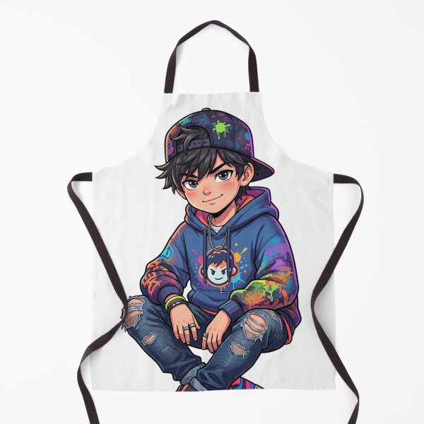 Item preview, Cute Streetwear Boy Attitude – Anime Cartoon Urban Kid 8K PNG Stylish Hoodie Art designed and sold by krishna-artdesigns.