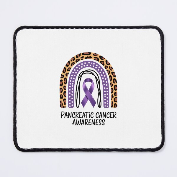 Item preview, Pancreatic Cancer Rainbow Purple Ribbon Pancreatic Cancer Awareness designed and sold by SapfireStuArt.