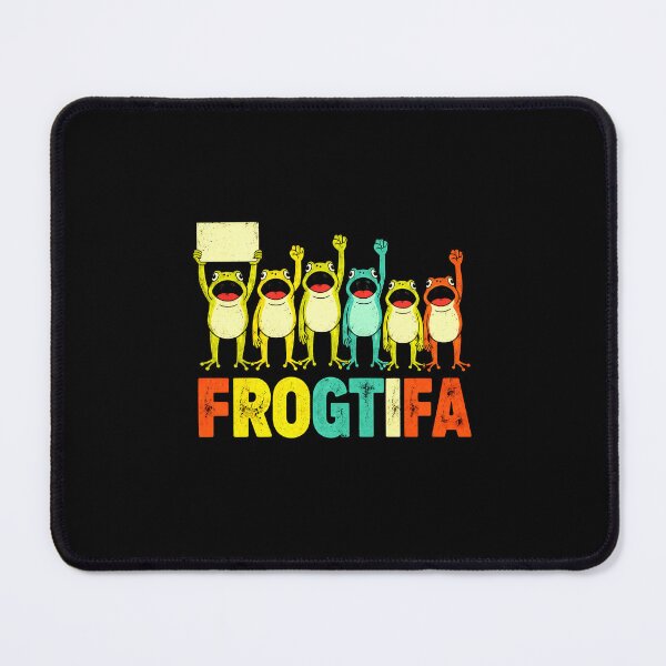 Item preview, Colorful FROGTIFA Funny Frog Parody Retro Rainbow Design designed and sold by MiALopezArt.