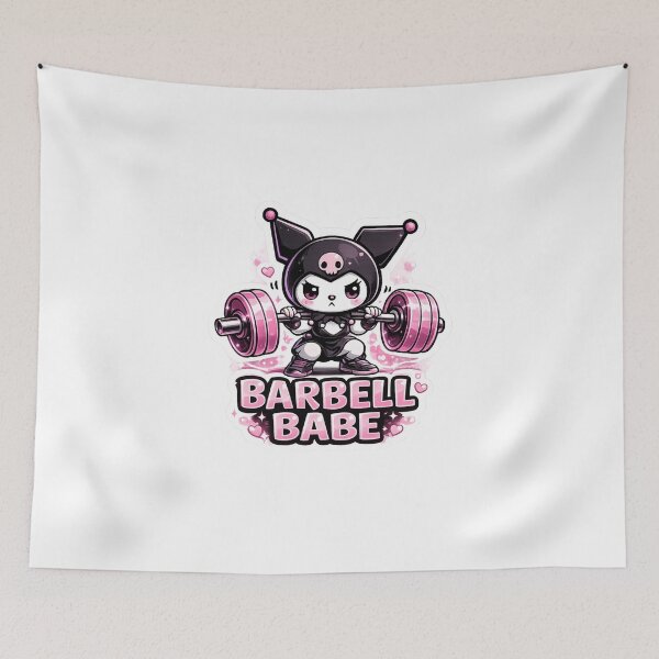 Item preview, Barbell Babe Cute Gym Gothic Anime Girl designed and sold by Digistore1221.