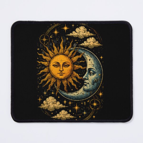 Item preview, Celestial Sun and Moon Alchemy Vintage Engraving | Mystic Astrology Art designed and sold by Mystic & Celestial Art.