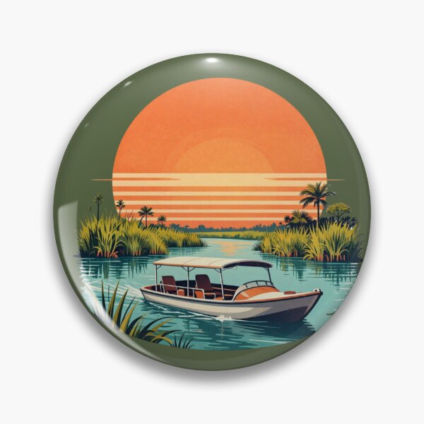 Item preview, Florida Everglades Airboat Sunset designed and sold by piketo.