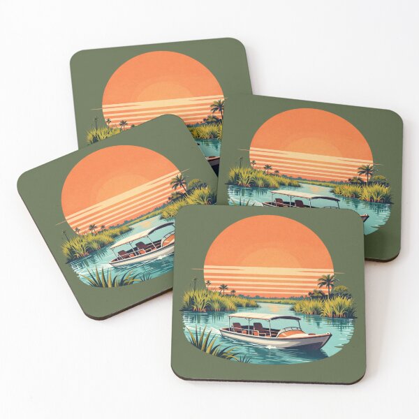 Item preview, Florida Everglades Airboat Sunset designed and sold by piketo.