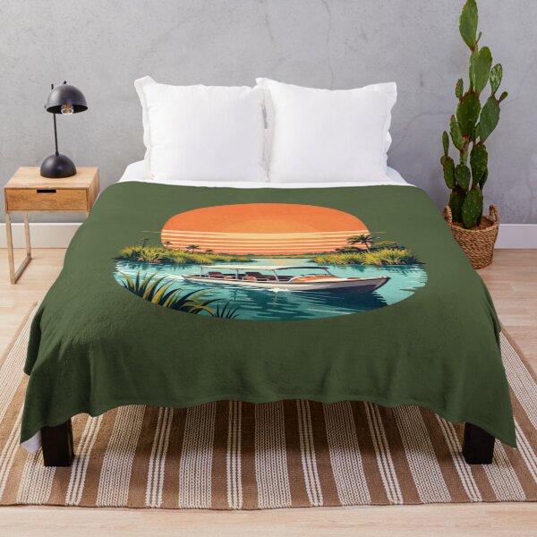 Item preview, Florida Everglades Airboat Sunset designed and sold by piketo.