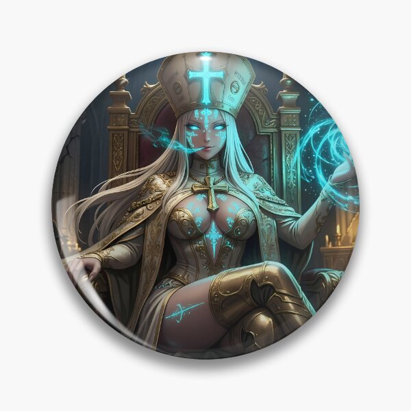 Item preview, White Priestess of the Blue Light designed and sold by GalleryBrisArt.