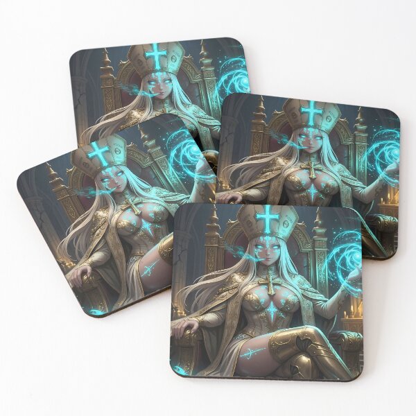 Item preview, White Priestess of the Blue Light designed and sold by GalleryBrisArt.