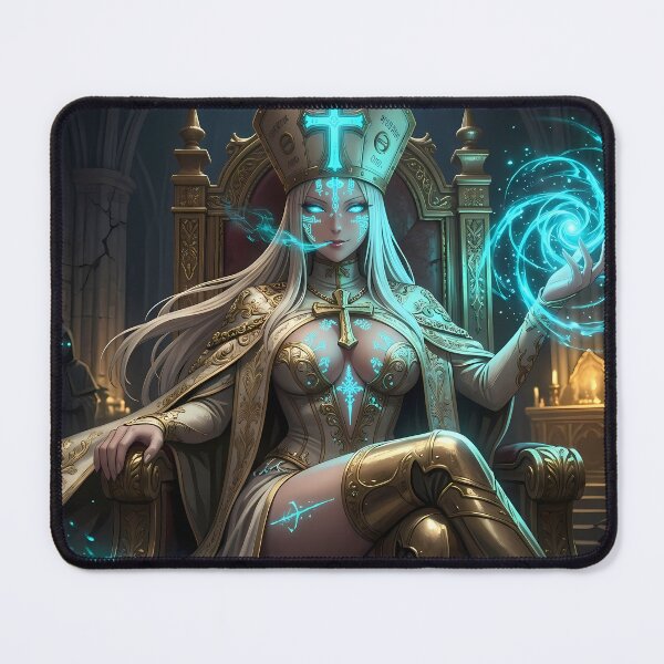 Item preview, White Priestess of the Blue Light designed and sold by GalleryBrisArt.