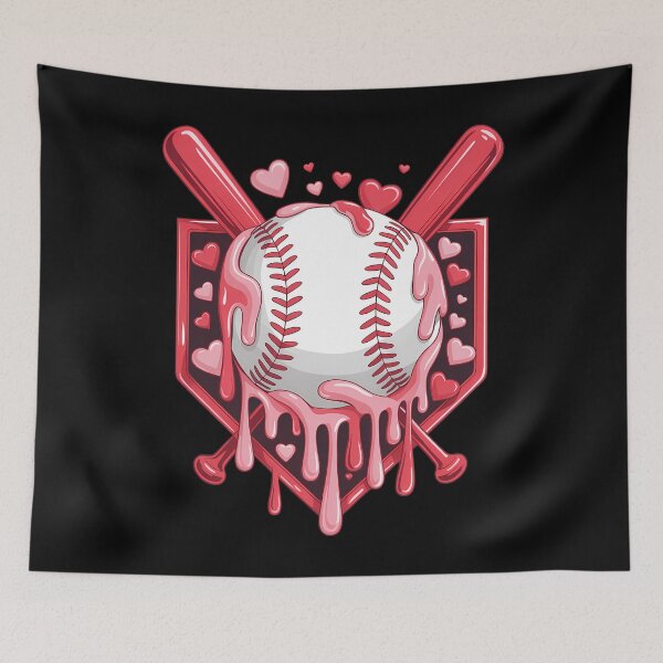 Item preview, Valentines Day Baseball Boys Ice Cream Drip Heart Youth  designed and sold by SapfireStuArt.