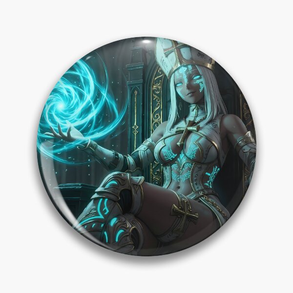 Item preview, White Priestess of the Blue Light designed and sold by GalleryBrisArt.