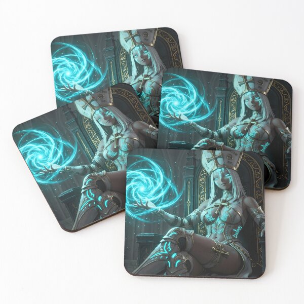 Item preview, White Priestess of the Blue Light designed and sold by GalleryBrisArt.