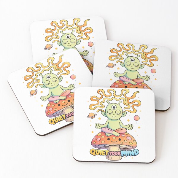 Item preview, Quiet Your Mind Shirt – Meditating Alien on Mushroom designed and sold by SoftSproutstu.