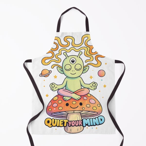 Item preview, Quiet Your Mind Shirt – Meditating Alien on Mushroom designed and sold by SoftSproutstu.