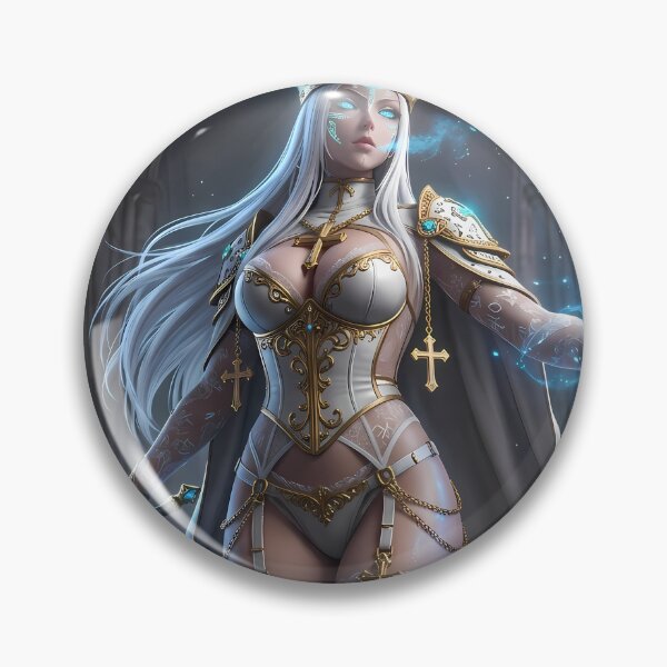 Item preview, White Priestess of the Blue Light designed and sold by GalleryBrisArt.
