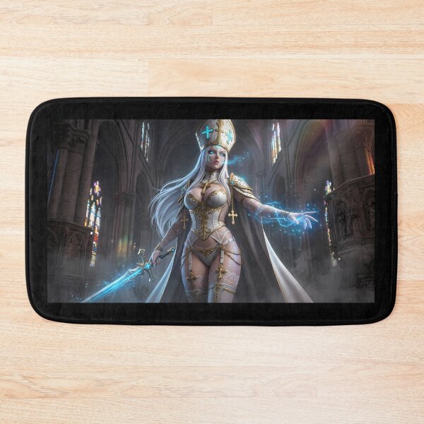 Item preview, White Priestess of the Blue Light designed and sold by GalleryBrisArt.