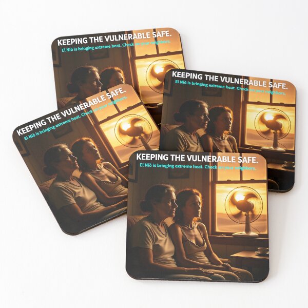 Item preview, Vulnerable Senior Heatwave Safety | El Niño Elderly Welfare and Community Care Outreach designed and sold by Creative-RE.