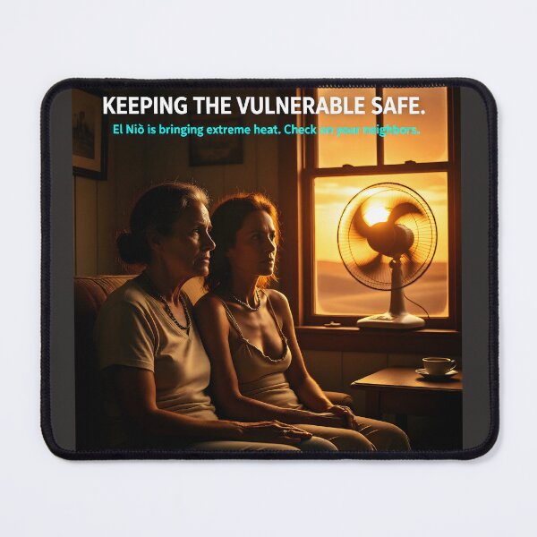 Item preview, Vulnerable Senior Heatwave Safety | El Niño Elderly Welfare and Community Care Outreach designed and sold by Creative-RE.