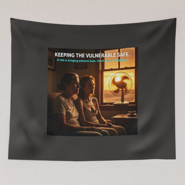 Item preview, Vulnerable Senior Heatwave Safety | El Niño Elderly Welfare and Community Care Outreach designed and sold by Creative-RE.