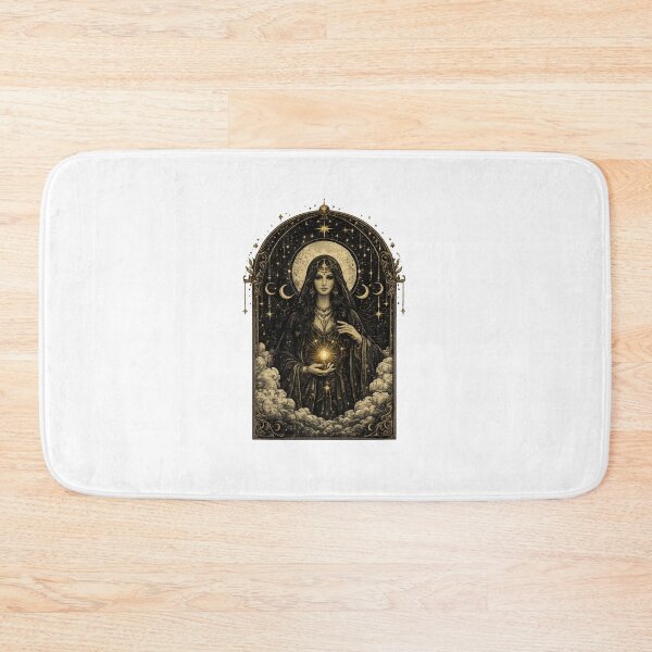 Item preview, Moon Goddess Oracle | Celestial Witch Vintage Occult Art | Mystic Priestess Illustration designed and sold by Mystic & Celestial Art.