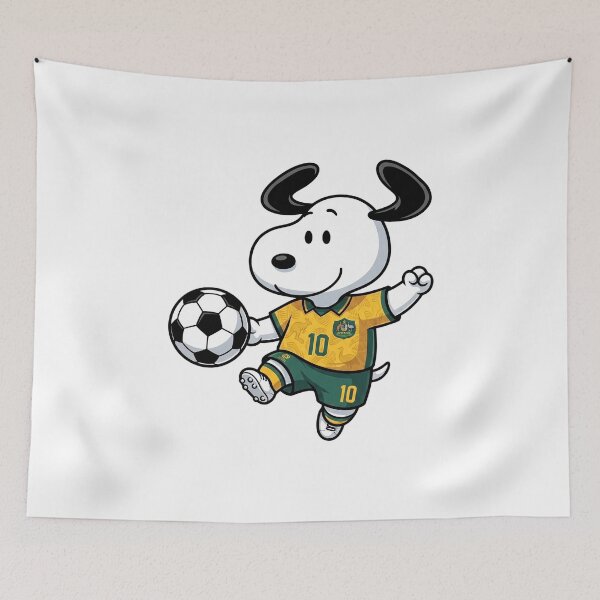 Item preview, Snoopy Australia Soccer Fan World Cup designed and sold by VincentMoore96.