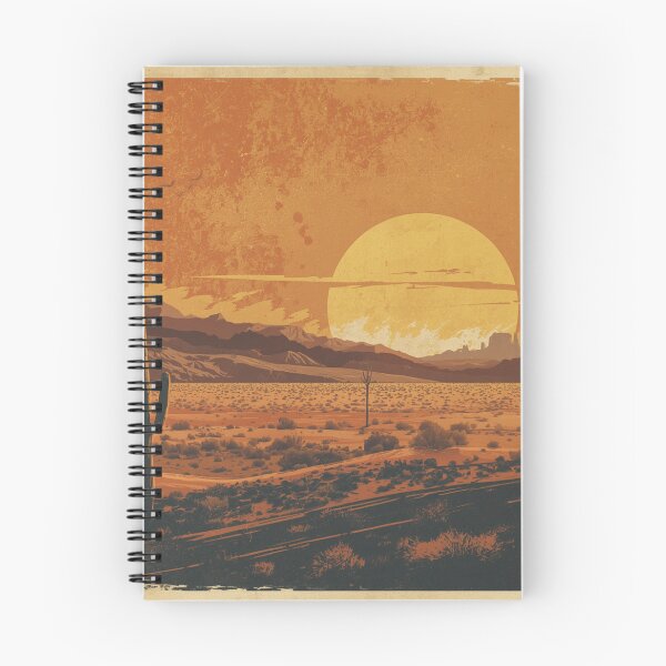Item preview, Vintage Desert Sunset Retro Landscape  designed and sold by Shanker-studio.