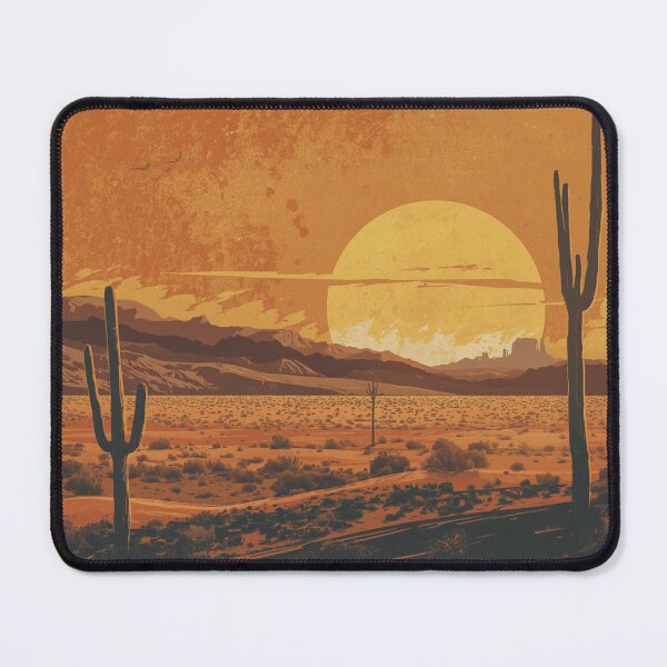 Item preview, Vintage Desert Sunset Retro Landscape designed and sold by Shanker-studio.