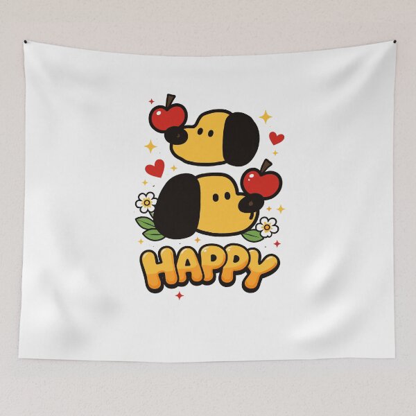 Item preview, Cute Puppies Happy Poster designed and sold by Matinez Pink.