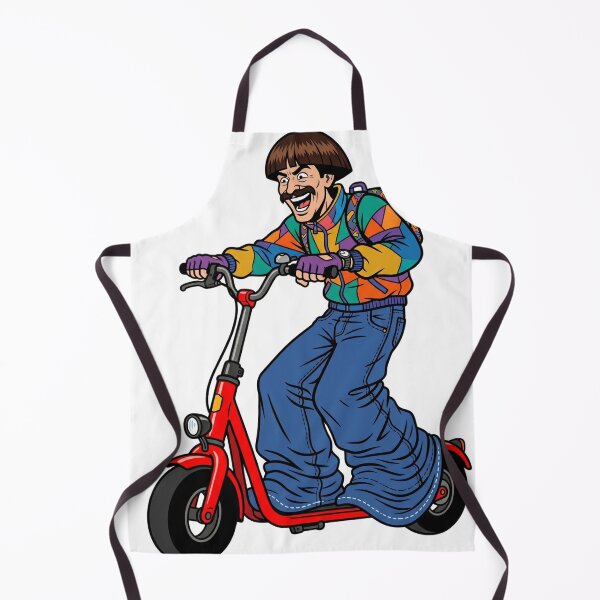 Item preview, Retro Red Scooter Bowl Cut Musician designed and sold by Tel A Pet.