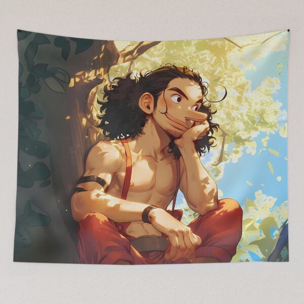 Item preview, Usopp One Piece Sunlit Tree Pirate Daydream designed and sold by PMartistStudio.