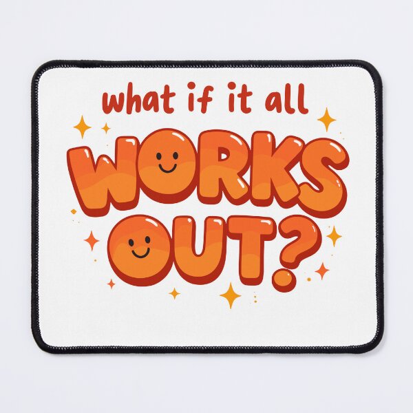 Item preview, What If It All Works Out Positivity Poster designed and sold by Matinez Pink.