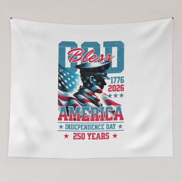 Item preview, God Bless America 250 Years - 1776-2026 - Independence Day - Veteran Design designed and sold by RMD-Design.