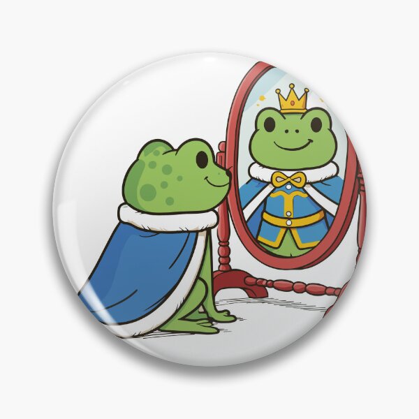 Item preview, Be Delusional Frog King Mirror Poster designed and sold by Matinez Pink.