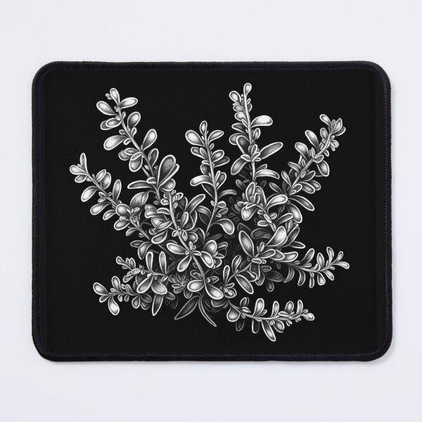 Item preview, Black and White Botanical Branch Illustration Art designed and sold by inkoutninja.