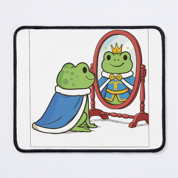 Item preview, Be Delusional Frog King Mirror Poster designed and sold by Matinez Pink.