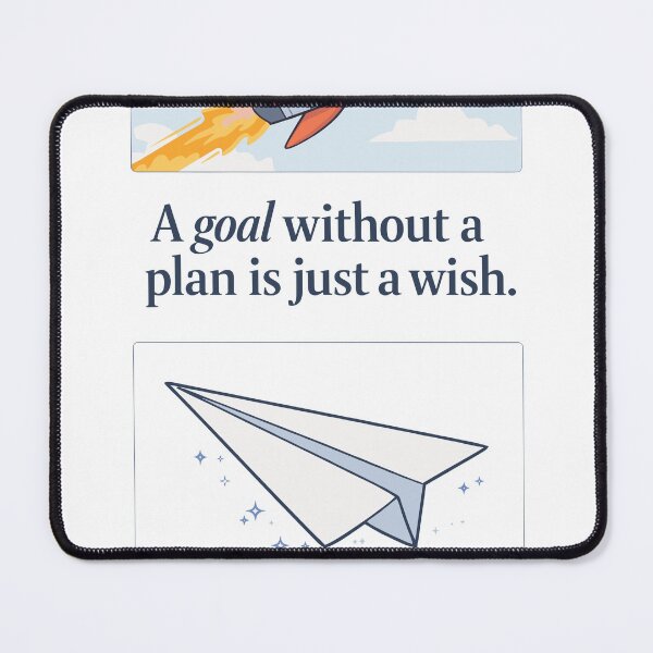 Item preview, A Goal Without A Plan Rocket Poster designed and sold by Matinez Pink.