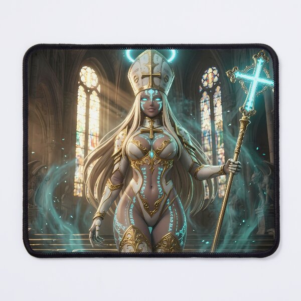 Item preview, White Priestess of the Blue Light designed and sold by GalleryBrisArt.