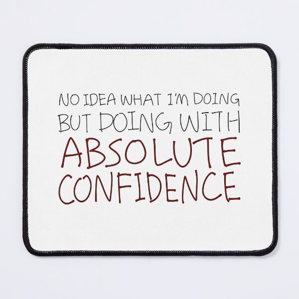 Item preview, Absolute Confidence Minimalist Quote Text designed and sold by Deep Descent.