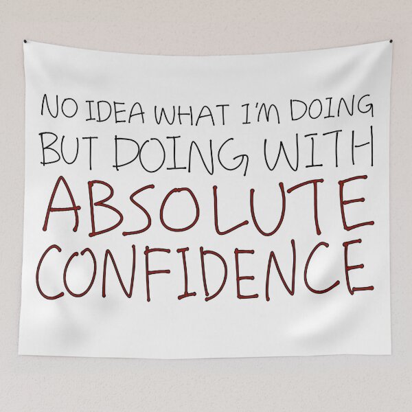 Item preview, Absolute Confidence Minimalist Quote Text designed and sold by Deep Descent.