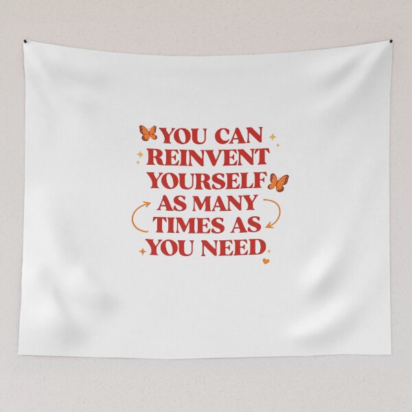 Item preview, Reinvent Yourself Retro Quote Poster designed and sold by Matinez Pink.