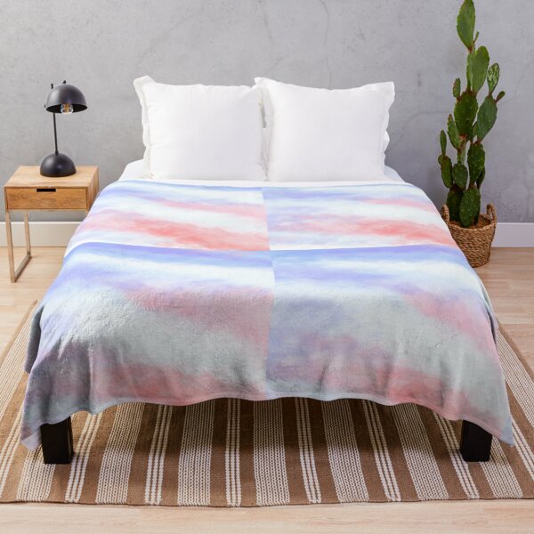 Item preview, Soft Dreamy Cotton Candy Sky | Pastel Blue & Pink Cloud Aesthetic | No AI | Groteskin designed and sold by Groteskin.