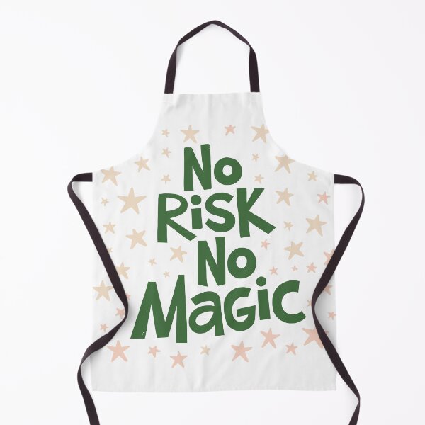 Item preview, No Risk No Magic Starry Typography Poster designed and sold by Matinez Pink.