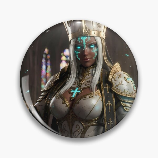 Item preview, White Priestess of the Blue Light designed and sold by GalleryBrisArt.