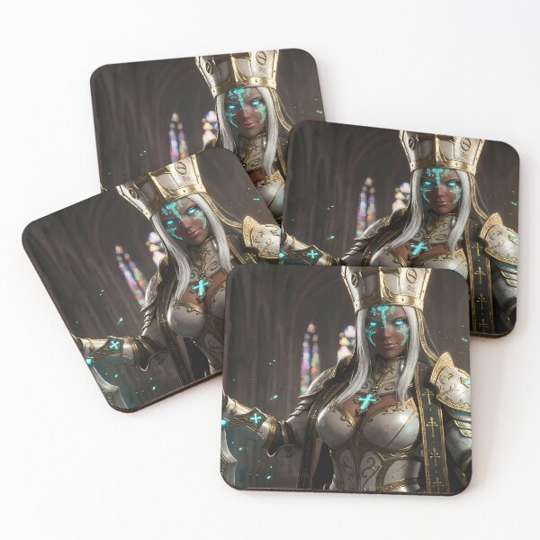 Item preview, White Priestess of the Blue Light designed and sold by GalleryBrisArt.