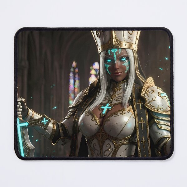 Item preview, White Priestess of the Blue Light designed and sold by GalleryBrisArt.